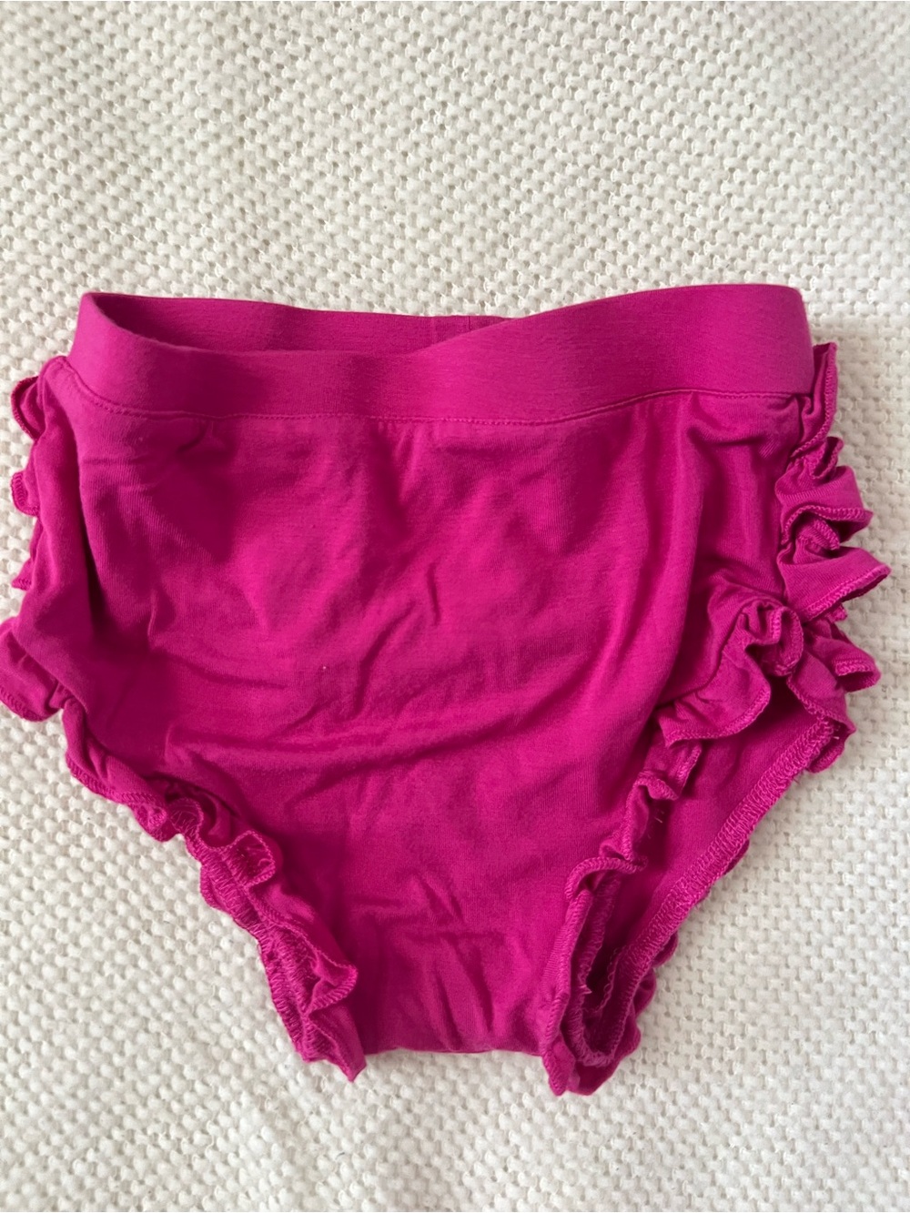 Posh Peanut Ruffle Diaper Cover - Hot Pink